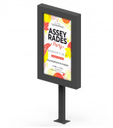 Écran vitrine avec capot arrière 