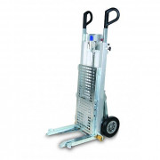 Diable monte escalier électrique avec gerbeur incorporé - capacité de charge 400 kg - vitesse de montée de 3 à 8 marches/min