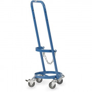 Rouleur pour bouteille de gaz FETRA - 1 bouteille ? 300 mm - Charge 80 kg - Roues TPE - Avec ou sans support