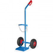 Diable porte bouteille propane FETRA - 1 bouteille de propane de 20 à 50 litres - Charge :100 kg - Roues caoutchouc ou gonflables