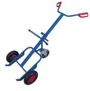 Diable porte fûts avec support