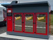 Distributeur à casiers réfrigérés de produits frais