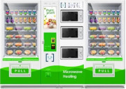 Distributeur automatique de plats cuisinés et boissons - à 2 ou 3 colonnes distributrices - Avec fours intégrés