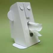 Distributeur en carton de mouchoirs papiers