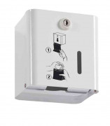 Distributeur de sachets périodiques en acier