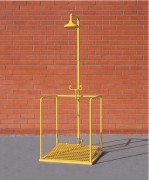 Douche de décontamination avec plate forme