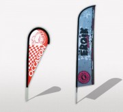 Drapeau oriflamme publicitaire