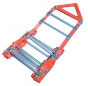 Echelle souple à barreaux dans l'axe