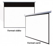Ecran de projection électrique 240 x 240cm