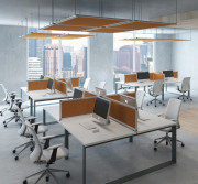 Ecran de séparation acoustique pour bureau