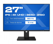 "?cran PC bureautique 27"" 4K UHD"