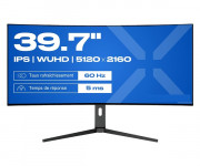 "?cran PC incurvé 39,7"" WUHD IPS USB-C"