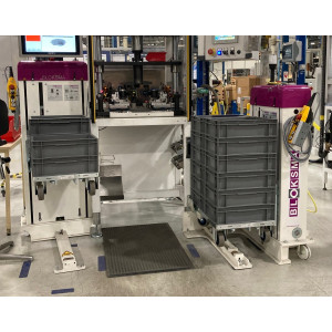 Empileur de bacs avec mise à niveau automatique - Capacité de 200 à 1000 kg