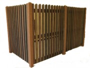 Enclos cache conteneur en plastique recyclé