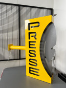 Enseigne presse plume type drapeau - Hauteur 60 ou 90 cm - Avec potence