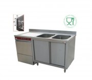 Ensemble plonge sur armoire