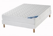 Ensemble Someo Matelas Richelieu Luxe Sommier Chinon Pieds-160x200