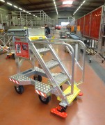 Escabeau de piste technique pour accès moteur - 5 marches - Charge : 150kg