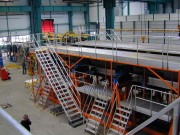 Escalier d'accès avec palier en aluminium - Aluminium - Jusqu’à 25 marches