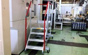 Escalier mobile pour accès maintenance - Aluminium - Charge max.: 200 kg + outillages