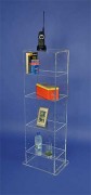 ?tagère bibliothèque plexiglas - L.33 x P.22 x H.110 cm