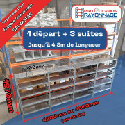?tagère galvanisée galvastar - longueur configurable - [1 départ + 3 suites]