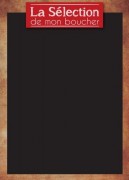 "?tiquette ardoise boucherie ""La Sélection de mon Boucher """
