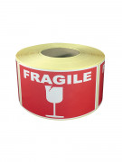 Étiquette d'expédition imprimée "Fragile" - Format : 100×150 mm / 74×105 mm