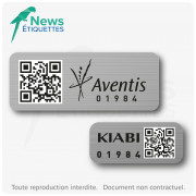 Étiquette d'inventaire non déchirable 