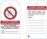 Étiquette de consignation