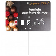 Etiquette de fête pour boucherie