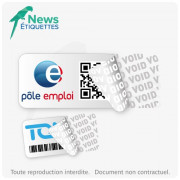 ?tiquette de sécurité en polyester