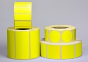 Etiquette personnalisable Jaune Fluo
