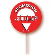 Etiquette promotionnelle signalétique