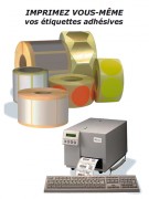 Etiquette vierge pour imprimante