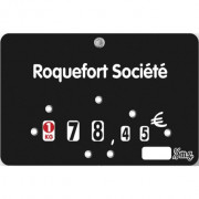 Etiquettes boucheries neutres à roulettes