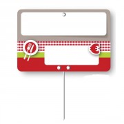 Etiquettes prix boucheries à pique inoxydable