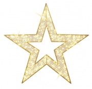 Etoile lumineuse LED - 120 x 110 cm ou 200 x 190 cm - Leds Blanc ou blanc chaud