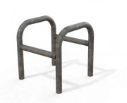 Etrier de protection modulable à 4 pieds - Dim. ?60 x H600 mm - ? sceller ou sur platine