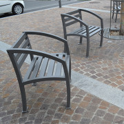 Fauteuil d'extérieur en acier galvanisé