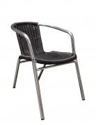 Fauteuil bistrot modèle UDINE empilable noir