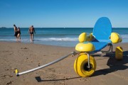 Fauteuil de plage pliable pour PMR