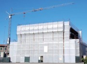 Filet de protection pour échafaudage