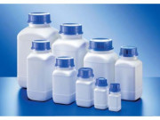 Flacon carré à col large pour laboratoire