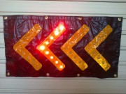 Flèche directionnelle lumineuse à leds - 800 x 400 mm