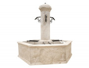 Fontaine centrale de jardin hexagonale