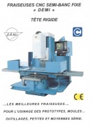 Fraiseuse CNC conversationnelle a tête verticale - Vitesse.broche : de 60 à 6000 t/mn
