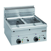 Friteuse à gaz double cuve Capacité : 2 x 8 L