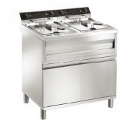 Friteuse sur coffre 2 bacs