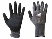 Gant polyuréthane noir à Poignet élastique